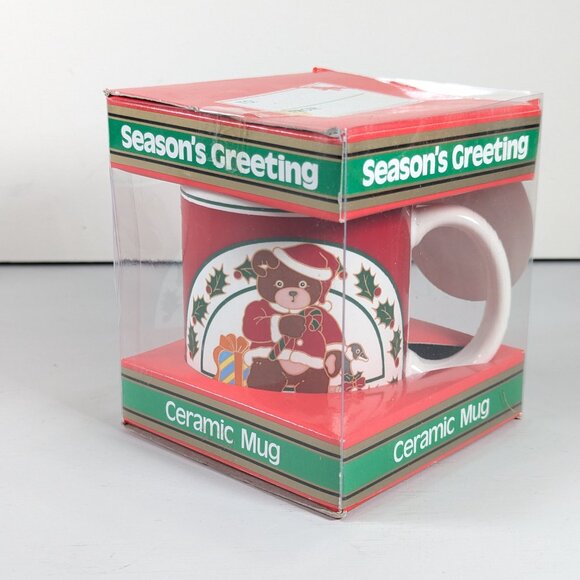 Woodward Canada Christmas mug Teddy Bear Holiday Mug Vintage Gift idea - Picture 2 of 13